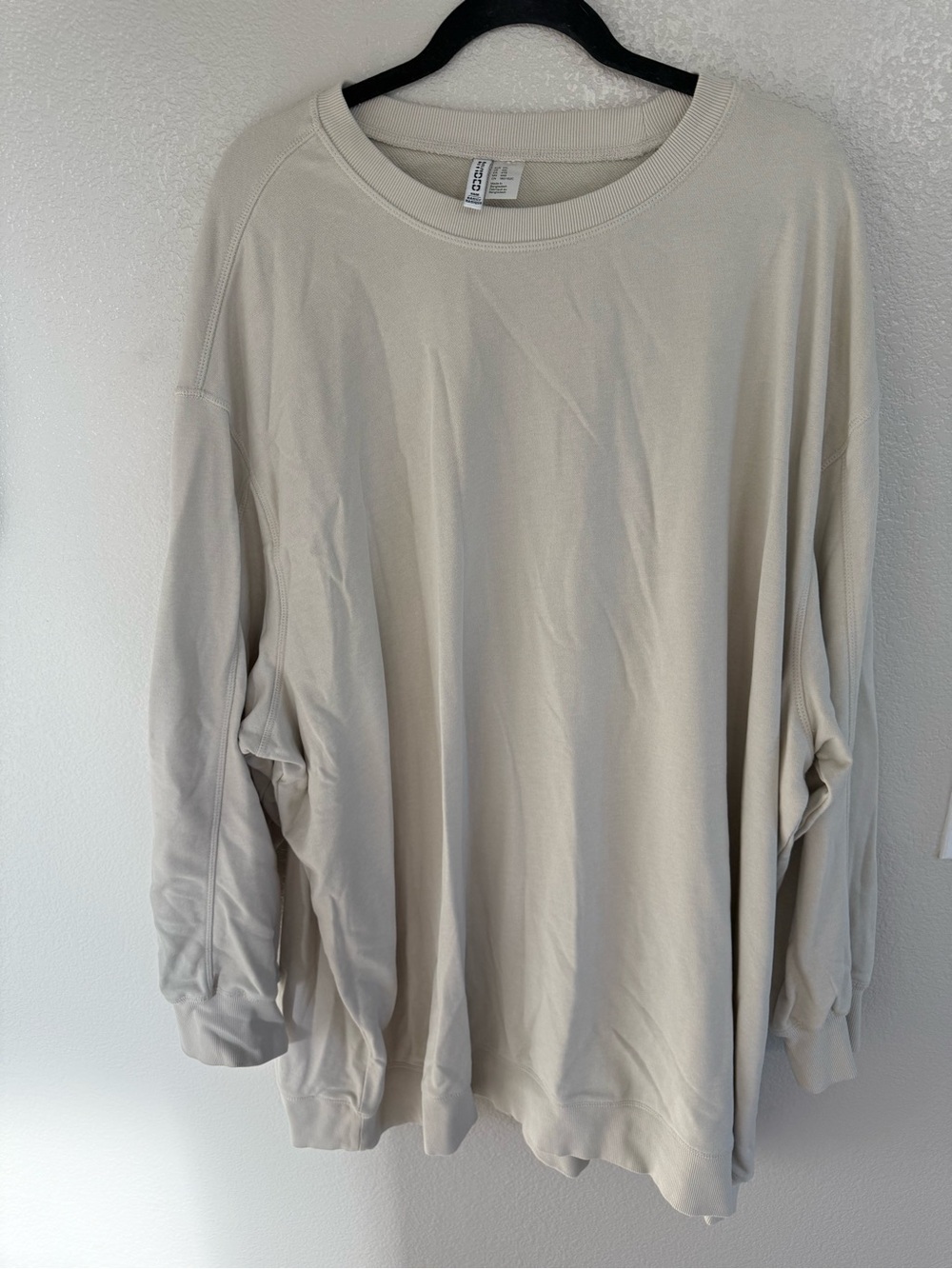 H&M Divided Neutral Beige Crewneck Tee